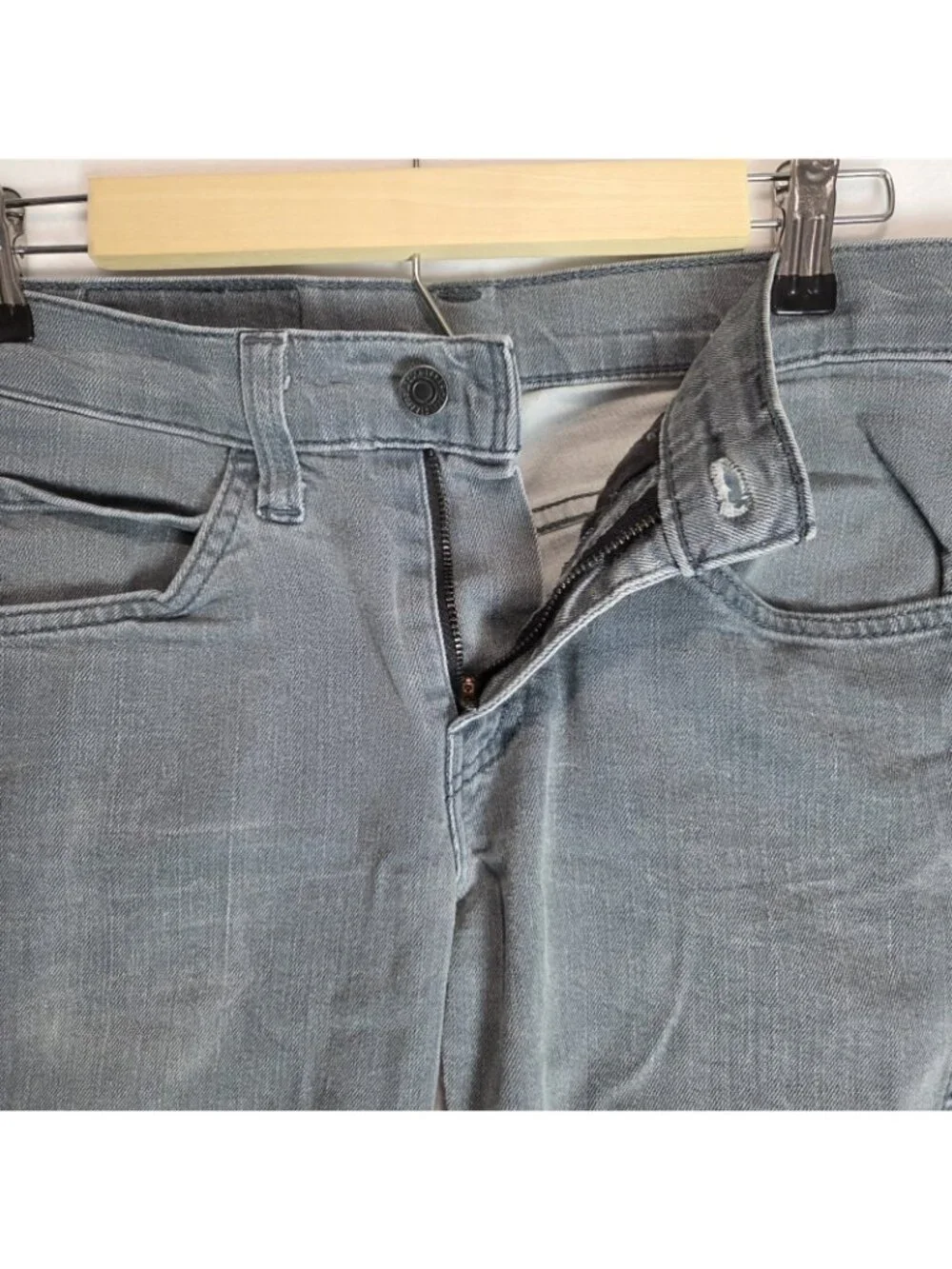 Levi's 511 Jeans Mens 29x30 Medium Wash Gray Denim Slim Leg Pants